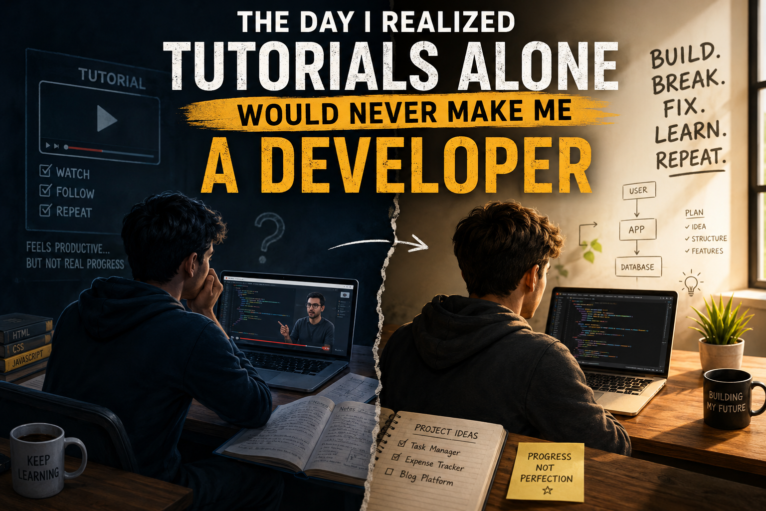 The Day I Realized Tutorials Alone Would Never Make Me a Developer