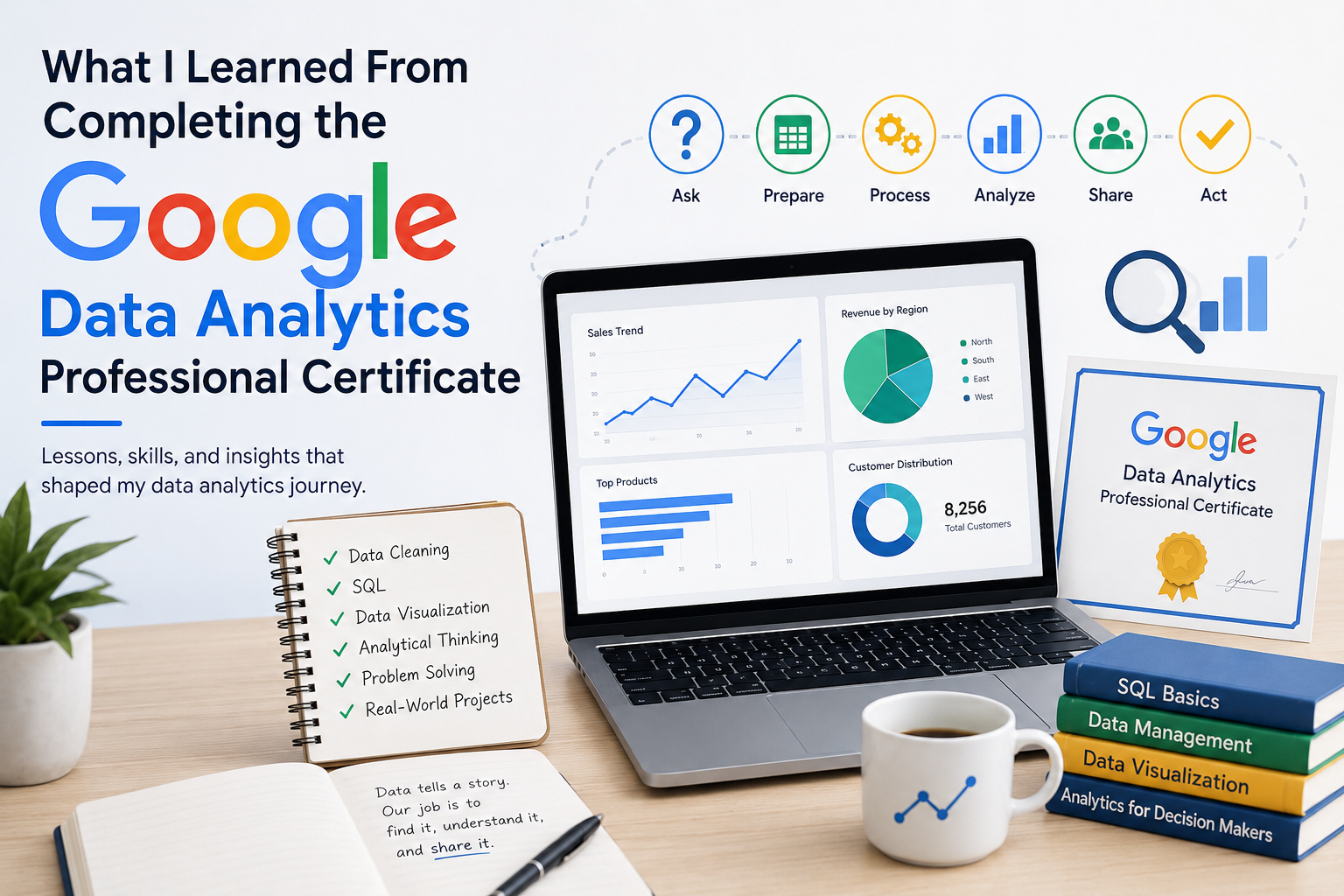 What I Learned From Completing the Google Data Analytics Professional Certificate